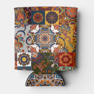 Rafraîchisseur Pour Canette Carrelage en Patchwork coloré : style de poterie d
