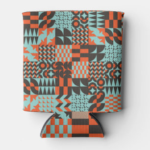Rafraîchisseur Pour Canette Carrelage géométrique en mosaïque, motif élégant s