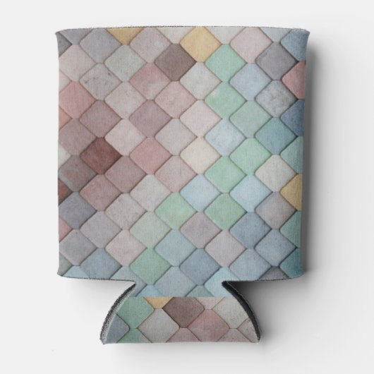 Rafraîchisseur Pour Canette Carrelage pastel peut manche plus froide (Devant)