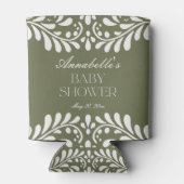 Rafraîchisseur Pour Canette Carrelage Talavera Vert Baby shower Fiesta espagno (Dos)