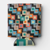 Rafraîchisseur Pour Canette Carrés légers sur Dark (Devant)