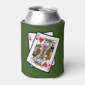 Rafraîchisseur Pour Canette Carte Ace & King of Hearts 21e anniversaire (Can devant)