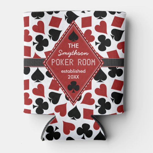 Rafraîchisseur Pour Canette Carte Casino de salle de Poker Costume Club person (Devant)