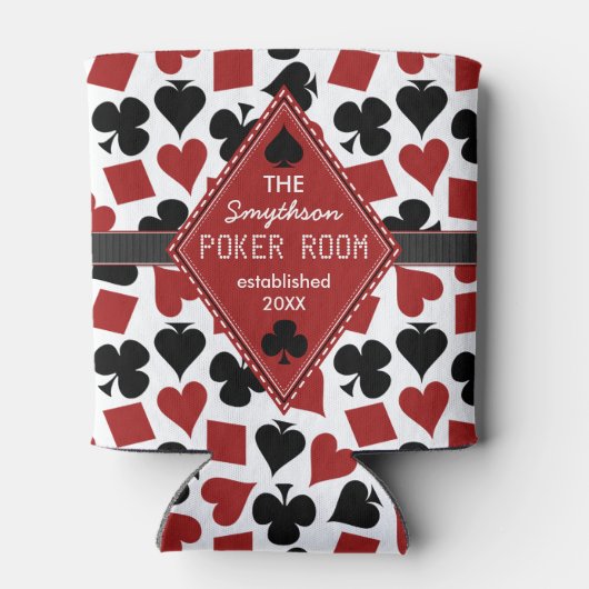 Rafraîchisseur Pour Canette Carte Casino de salle de Poker Costume Club person (Dos)