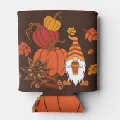 Rafraîchisseur Pour Canette Carte Citrouille Gnome d'automne (Dos)