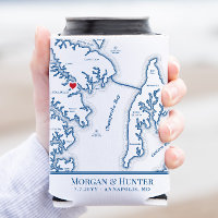 Carte d'Annapolis Kent Island Cadeau de Mariage Bo