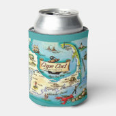 Rafraîchisseur Pour Canette Carte de Cape Cod (Can devant)