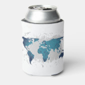 Rafraîchisseur Pour Canette Carte de dessin créative du monde (Can Dos)