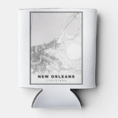 Rafraîchisseur Pour Canette Carte de la Nouvelle-Orléans (Devant)