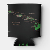 Rafraîchisseur Pour Canette Carte de l'île d'Hawaii emballage bouteille (Devant)