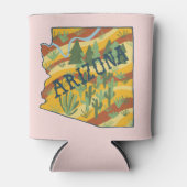 Rafraîchisseur Pour Canette Carte illustrée de l'État de l'Arizona (Devant)