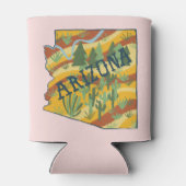 Rafraîchisseur Pour Canette Carte illustrée de l'État de l'Arizona (Dos)