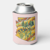 Rafraîchisseur Pour Canette Carte illustrée de l'État de l'Arizona (Can Dos)