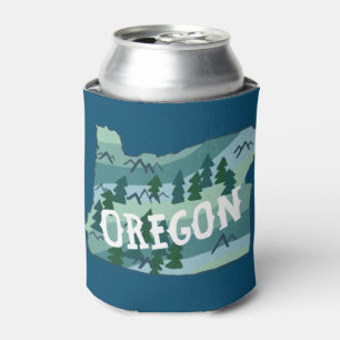 Rafraîchisseur Pour Canette Carte illustrée de l'État de l'Oregon