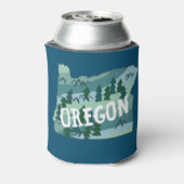 Rafraîchisseur Pour Canette Carte illustrée de l'État de l'Oregon (Can Dos)