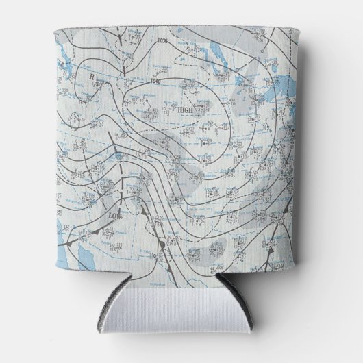 Rafraîchisseur Pour Canette Carte météorologique nationale (Devant)