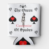 Rafraîchisseur Pour Canette Carte Tarot Queen of Spades Thunder_Cove (Devant)