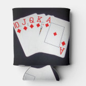 Rafraîchisseur Pour Canette Cartes de Poker Diamond Strush, (Dos)