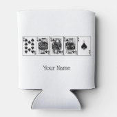 Rafraîchisseur Pour Canette Casino Night Poker Royal Straight Flush Spades (Dos)