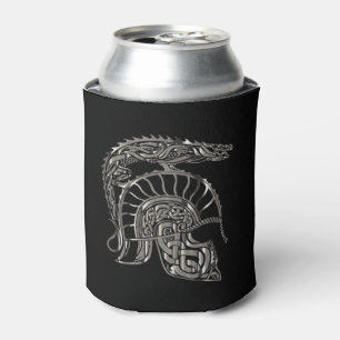 Rafraîchisseur Pour Canette Casque de dragon métallique de guerrier cool