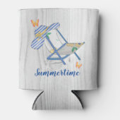 Rafraîchisseur Pour Canette Casquette à rayures et refroidisseur de canne d'ét (Devant)