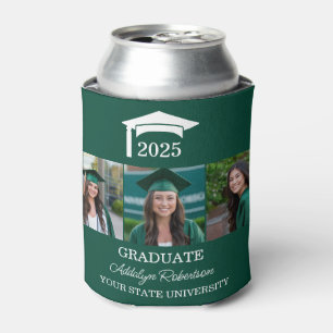 Rafraîchisseur Pour Canette Casquette de remise des diplômes Photo Verte 3 Pro