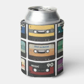 Rafraîchisseur Pour Canette cassette audio rétro, arrière - plan isolé. (Can devant)