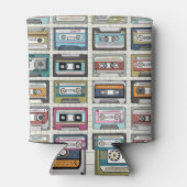 Rafraîchisseur Pour Canette Cassette de musique rétro : Icône nostalgique (Dos)