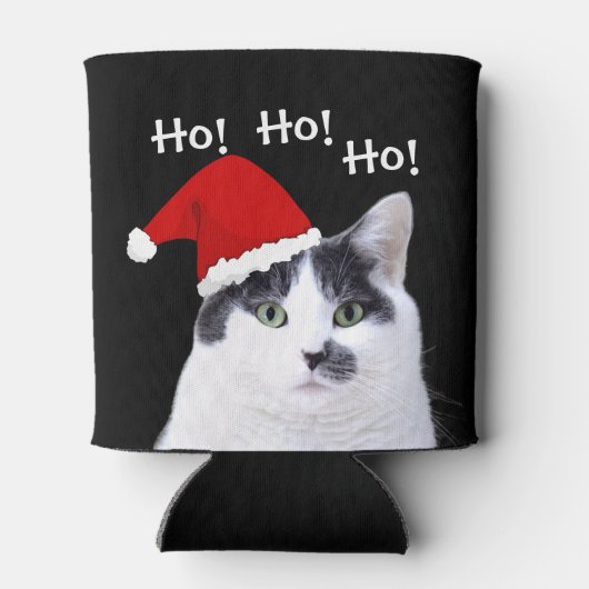 Rafraîchisseur Pour Canette Cat à Santa Hat (Dos)