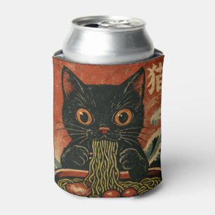 Rafraîchisseur Pour Canette Cat Ramen Japonais drôle Graphisme Kawaii Cat Anim
