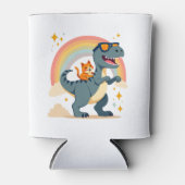 Rafraîchisseur Pour Canette Cat Riding Dinosaur T-Rex Kitten Rainbow Dino Funn (Devant)