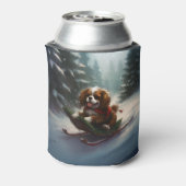 Rafraîchisseur Pour Canette Cavalier King Charles Spaniel neige de Noël (Can Dos)