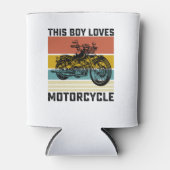 Rafraîchisseur Pour Canette Ce garçon aime la moto (Devant)