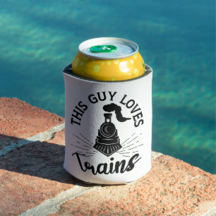 Rafraîchisseur Pour Canette Ce type aime les trains Trains Railroad Lover Funn