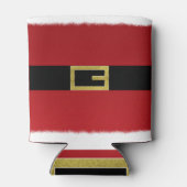 Rafraîchisseur Pour Canette Ceinture du Père Noël rouge et fourrure blanche No (Dos)