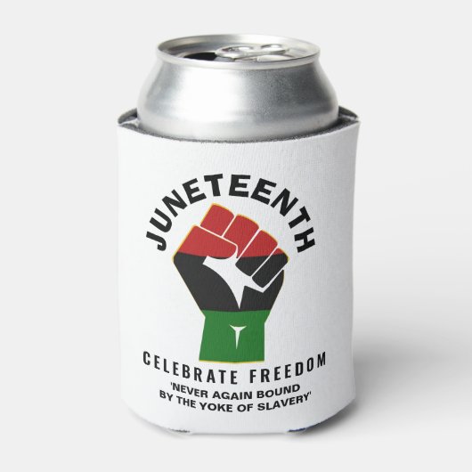 Rafraîchisseur Pour Canette Célébrons la JUNETEENTH de la liberté (Can devant)