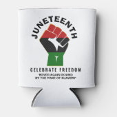 Rafraîchisseur Pour Canette Célébrons la JUNETEENTH de la liberté (Devant)