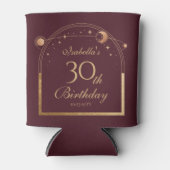 Rafraîchisseur Pour Canette Celestial Red Gold Sun Moon Stars 30e anniversaire (Devant)