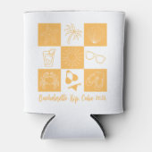 Rafraîchisseur Pour Canette Célibataire de la Plage Jaune (Devant)