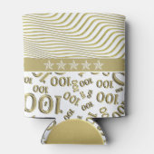 Rafraîchisseur Pour Canette Centenaire, 100e anniversaire Gold et Motif blanc (Dos)