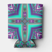 Rafraîchisseur Pour Canette Cercles Concentrés Appliqués Au Point Abstrait (Devant)