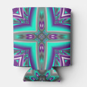 Rafraîchisseur Pour Canette Cercles Concentrés Appliqués Au Point Abstrait (Dos)