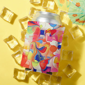 RAFRAÎCHISSEUR POUR CANETTE CERCLES DE COULEURS REGARDER