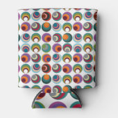 Rafraîchisseur Pour Canette Cercles modernes du milieu du siècle (Devant)