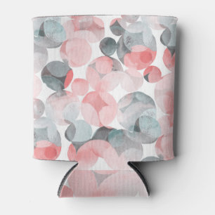 Rafraîchisseur Pour Canette Cercles multicolores, motif géométrique aquarelle