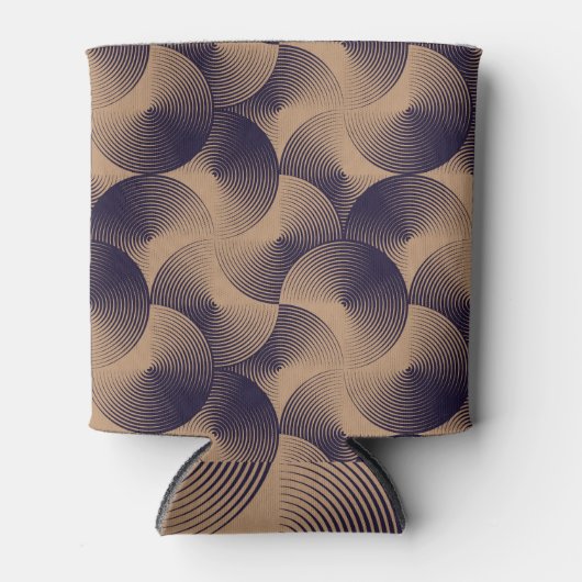 Rafraîchisseur Pour Canette Cercles Optiques Illusion : Géométrique sans joint (Devant)