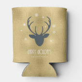 Rafraîchisseur Pour Canette Cerfs Antlers Silhouette & Flakes Gold ID861 (Dos)