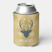 Rafraîchisseur Pour Canette Cerfs Antlers Silhouette & Flakes Gold ID861 (Can Dos)