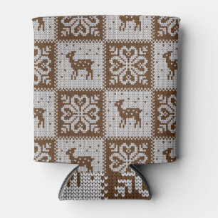 Rafraîchisseur Pour Canette Cerfs d'hiver confits : motif vintage.