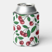 Rafraîchisseur Pour Canette Cerises rouges sur blanc (Can Dos)